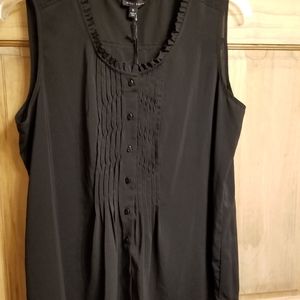Willi Smith Black Sleeveless XL Blouse *NWT*